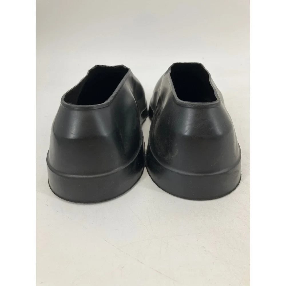 Totes Overshoes Men XL Black Excellent Natural Rubber Rain Shoe Protectors USA